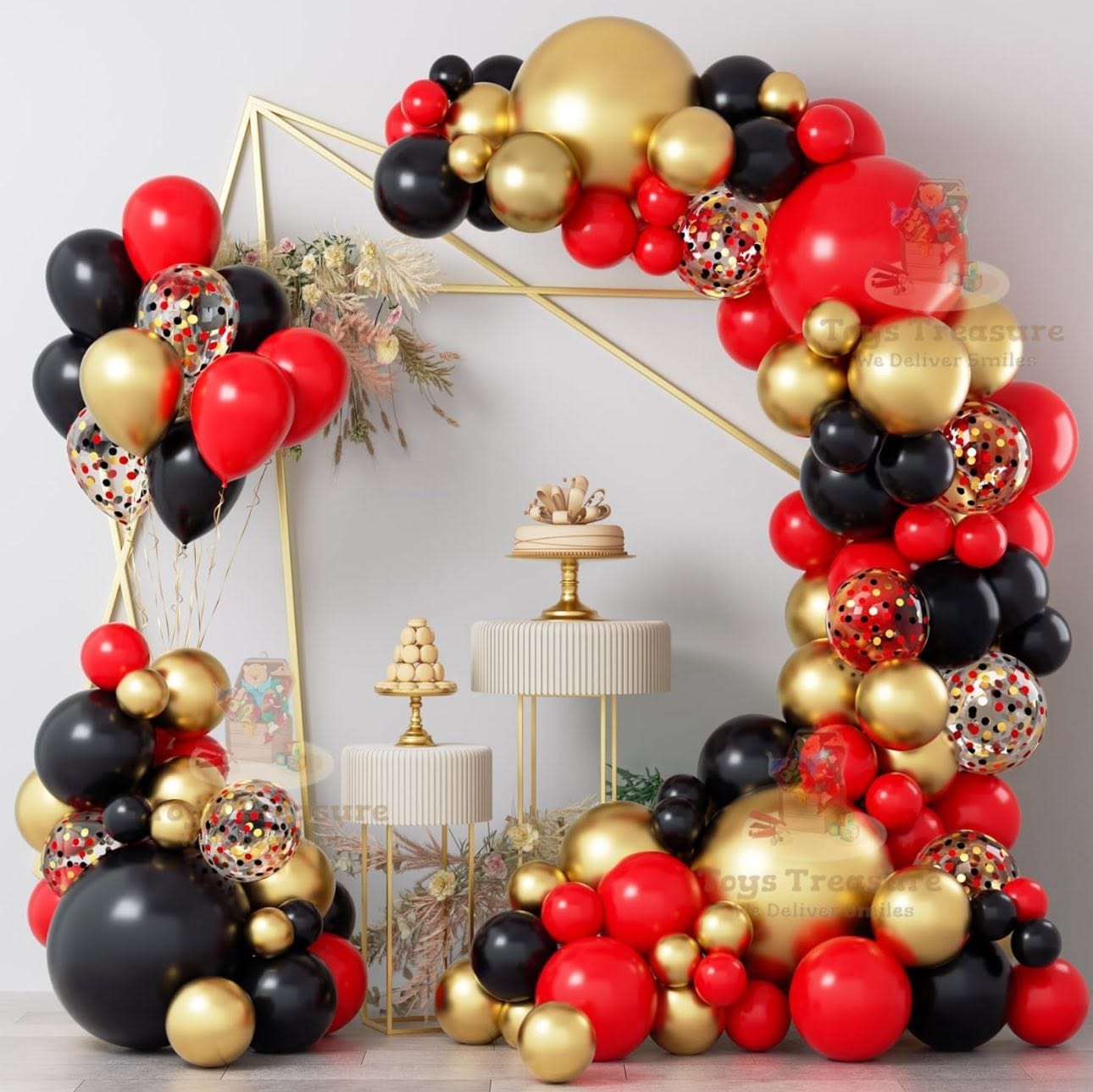 Happy Birthday Red and Black Combo Set HBD005
