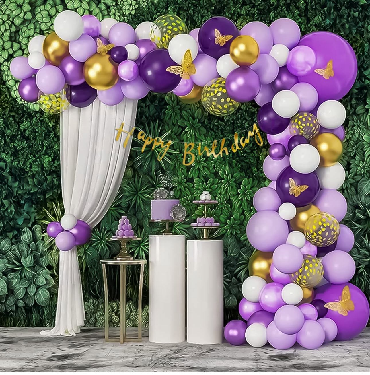 Butterfly Theme Birthday Decoration Set HBD009