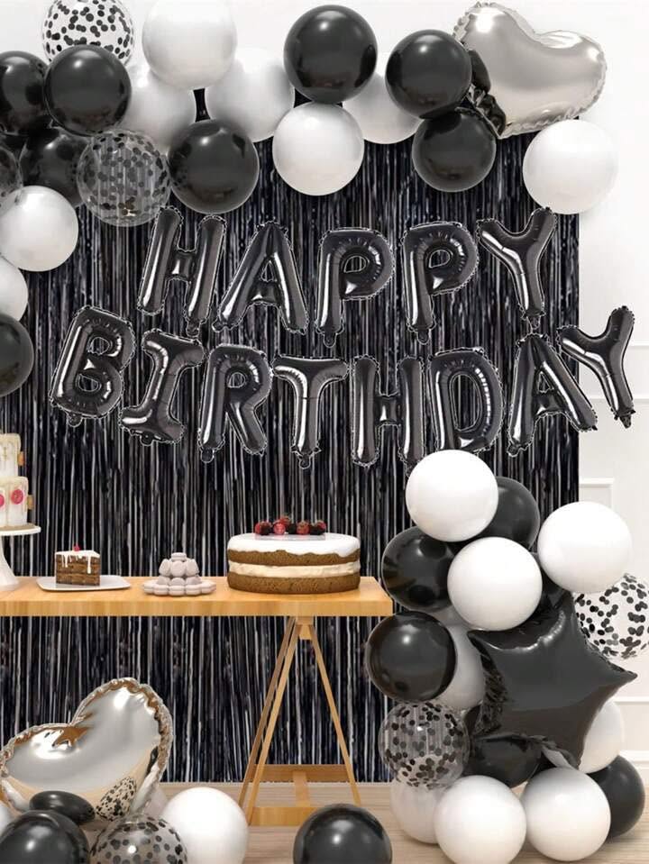 Black & White Birthday Decoration Set HBD0076