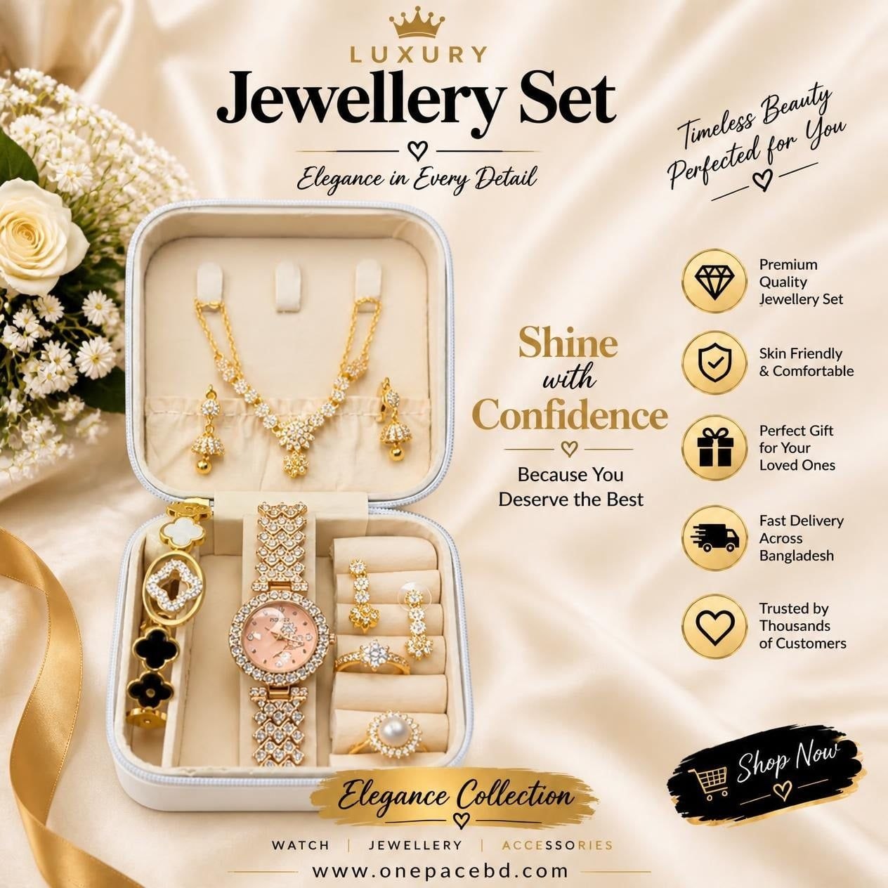 Royal Elegance 6-in-1 Premium Jewelry Gift Set