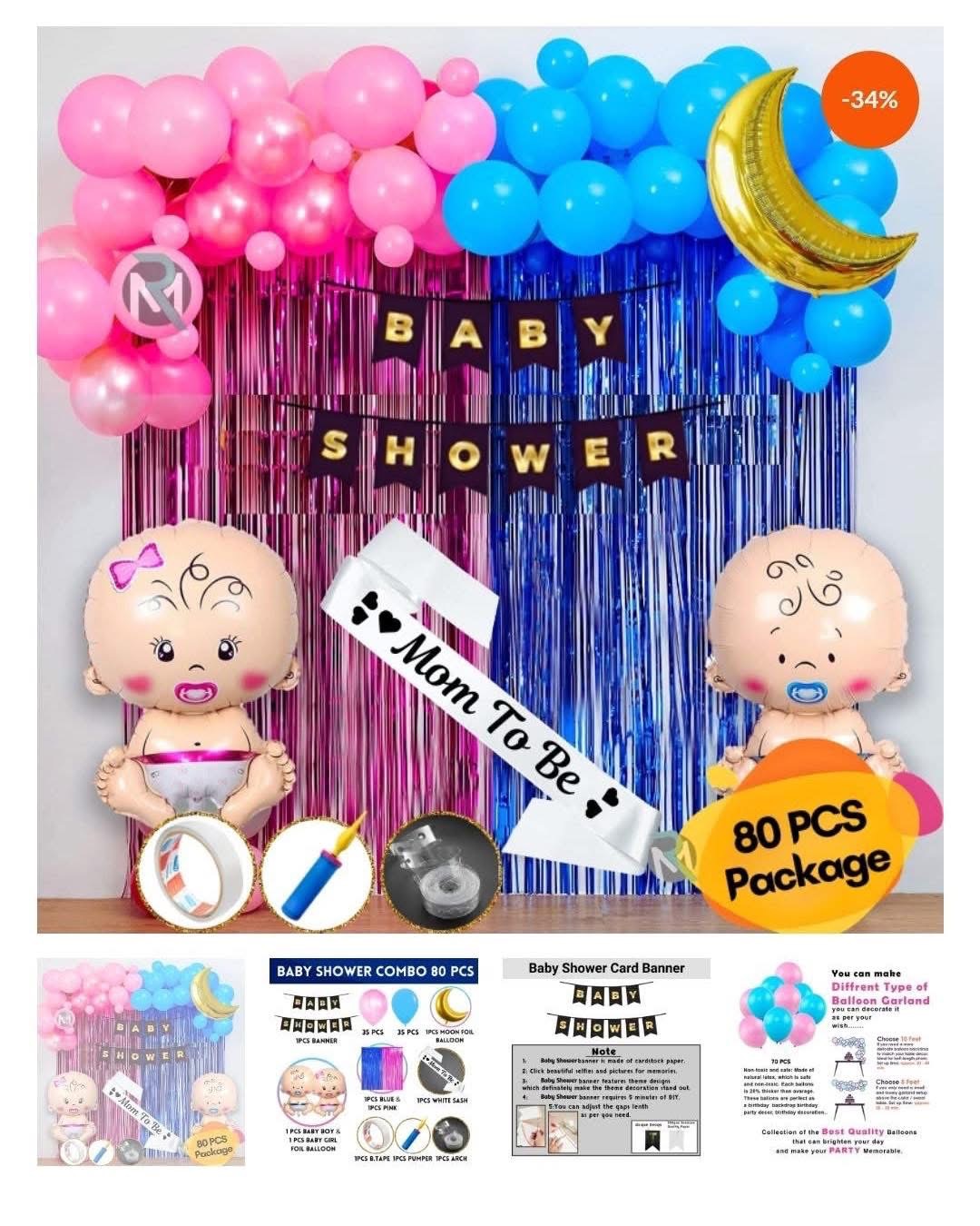 Baby shower combo set